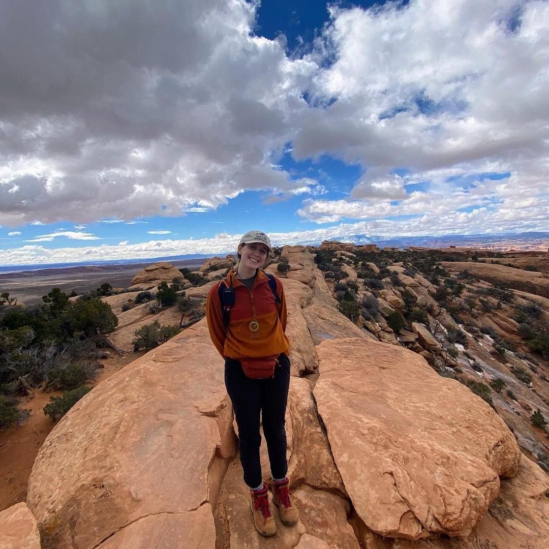 Woman hiking